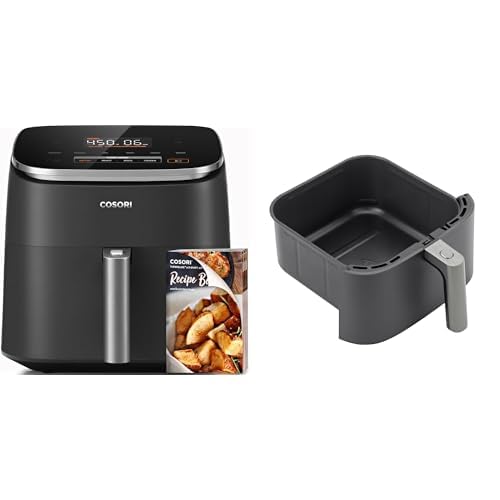 Premium Stainless Steel Air Fryer PFAS-Free Ceramic 6 Function Smart Control