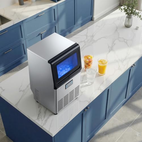 Commercial Ice Maker Stainless Steel Self Clean LED
