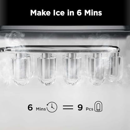 Countertop Nugget Ice Maker 17lb/Day Portable