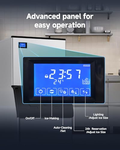 Cube Ice Maker with Handle and Portable Countertop Design