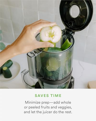Cold Press Juicer Self-Feeding Wide Mouth Zero Waste Easy Clean