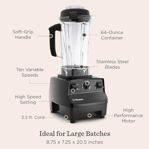 Professional Blender 64oz 2HP Variable Speed