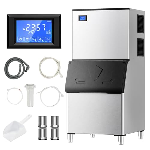 Cube Ice Maker with Handle and Portable Countertop Design
