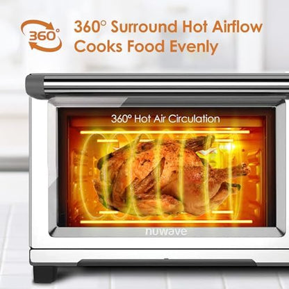12-in-1 Air Fryer Oven 30QT Smart Dual Heat Control