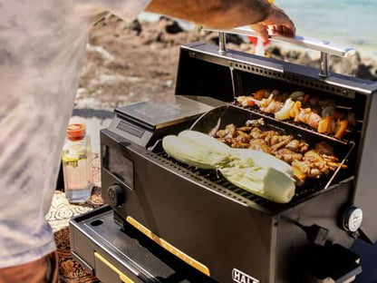 Battery Powered Pellet Grill Portable Cordless Outdoor BBQ Grill