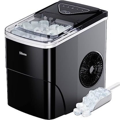 Countertop Nugget Ice Maker 17lb/Day Portable