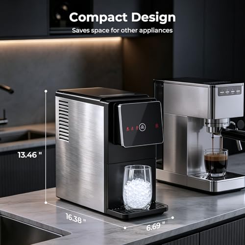 Countertop Nugget Ice Maker 33lb/24H Self-Clean