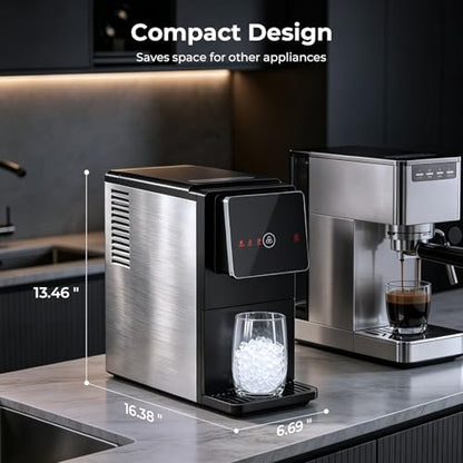 Countertop Nugget Ice Maker 33lb/24H Self-Clean