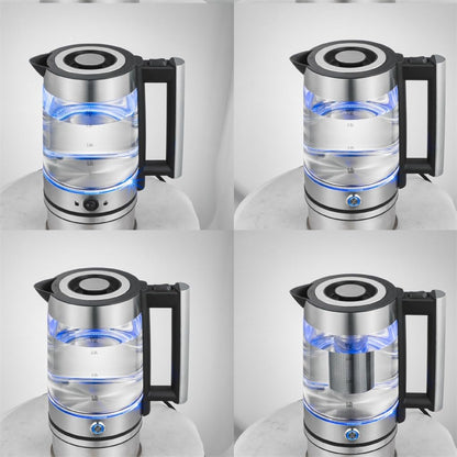 Transparent Glass Electric Kettle Fast Boil Auto Shutoff