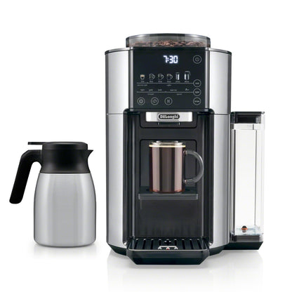 Automatic Coffee Maker Built-In Grinder Single Serve Iced Coffee Carafe