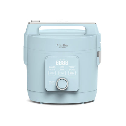 Rice Cooker 4 Cup Ceramic Nonstick Keep Warm Steam Basket Quick Cook