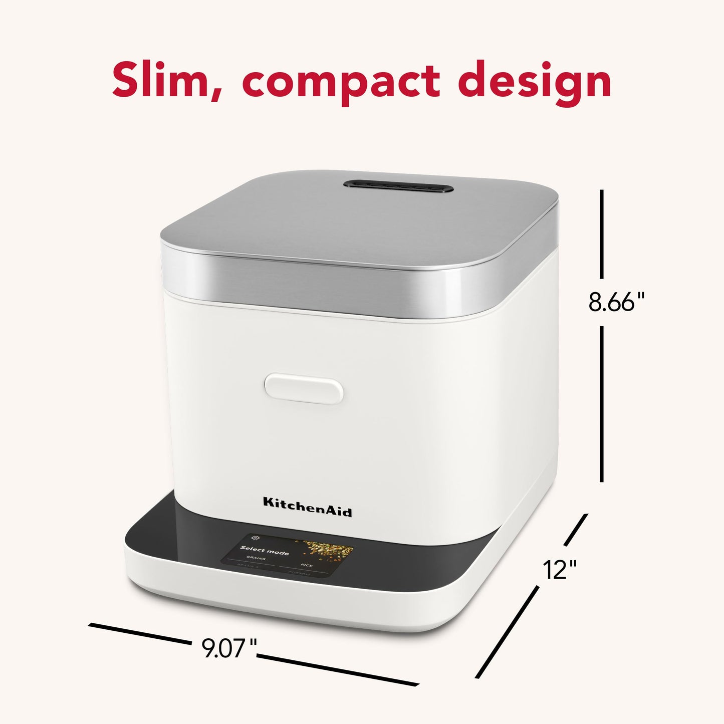 Compact Grain Rice Cooker Black Matte KGC2154