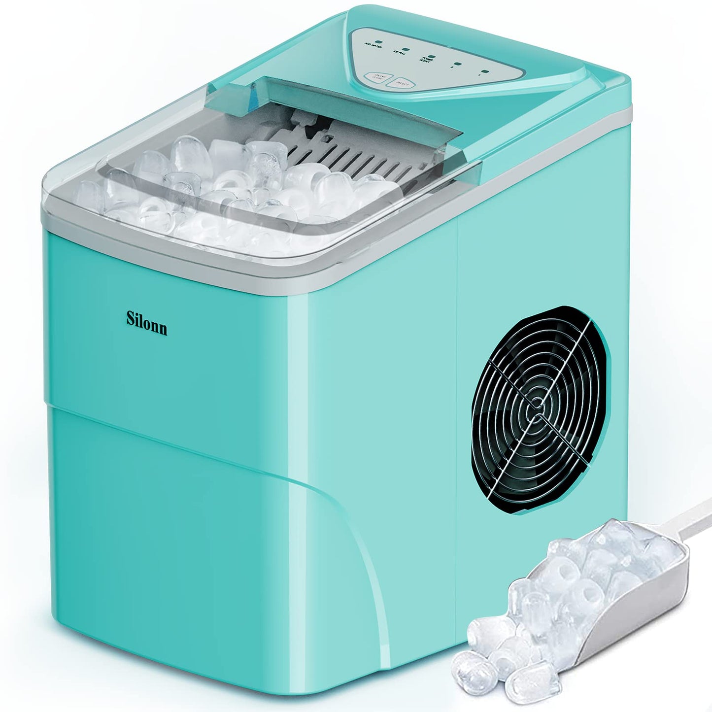 Countertop Nugget Ice Maker 17lb/Day Portable