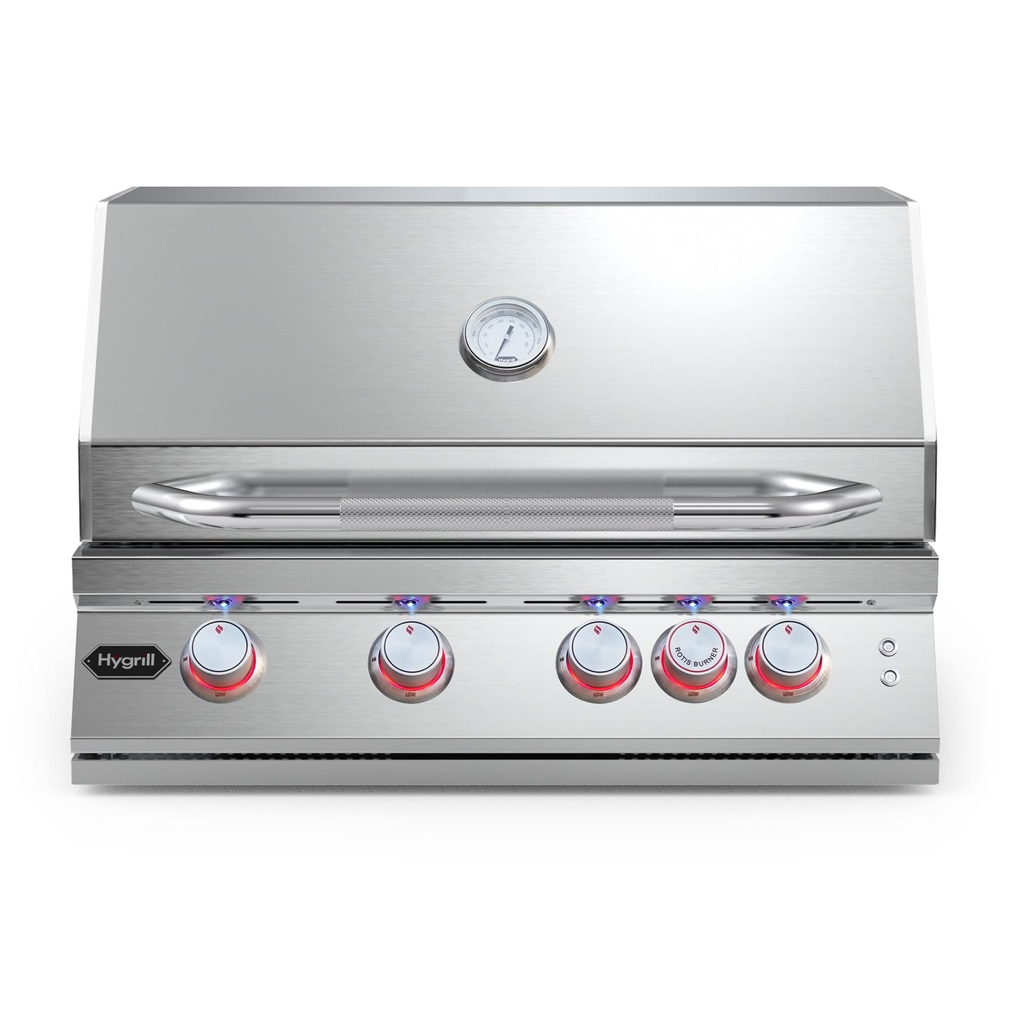 30 Inch Built In Gas Grill 4 Burner Stainless LED Infrared Rear Burner