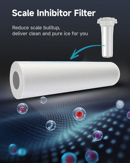 Cube Ice Maker with Handle and Portable Countertop Design
