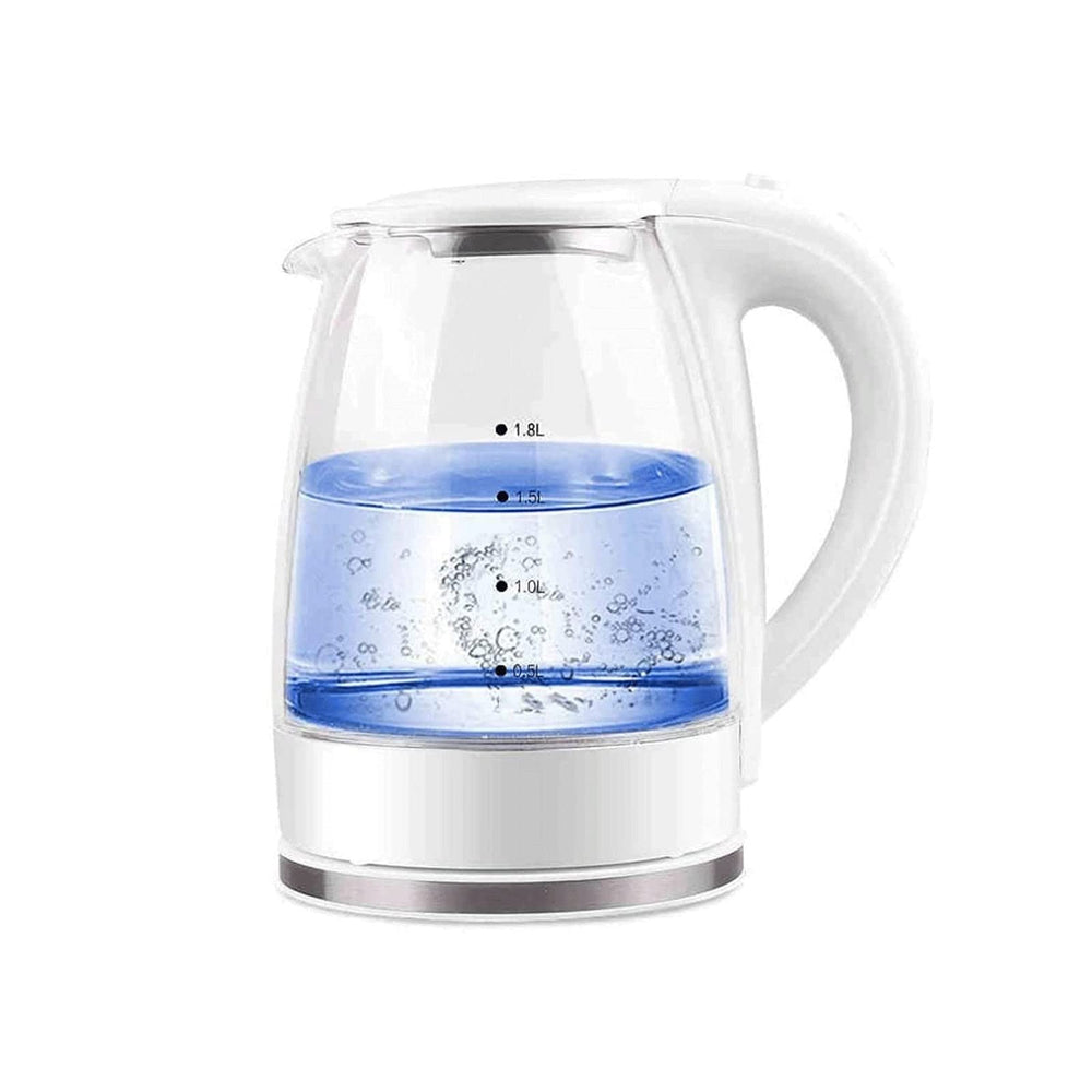 1.8L Glass Electric Kettle Fast Boil LED Auto Shut-Off
