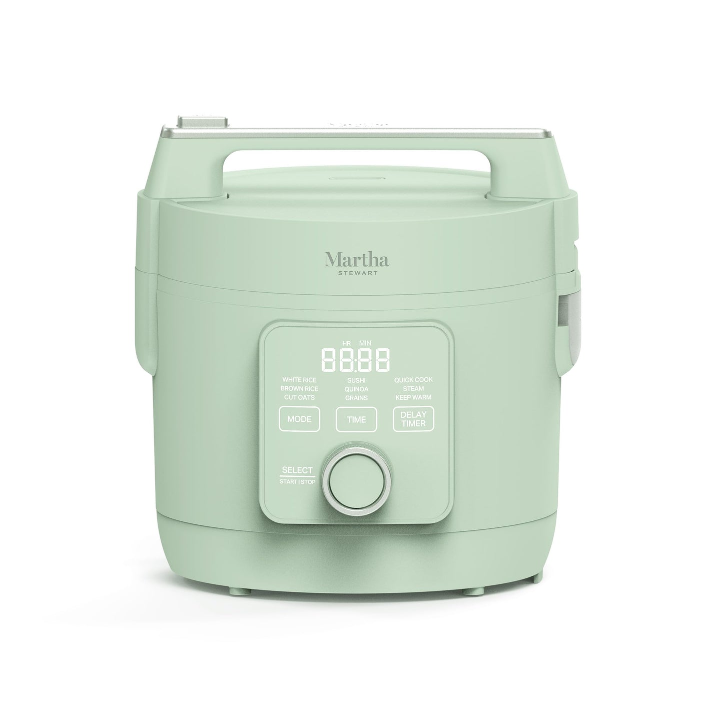 Rice Cooker 4 Cup Ceramic Nonstick Keep Warm Steam Basket Quick Cook
