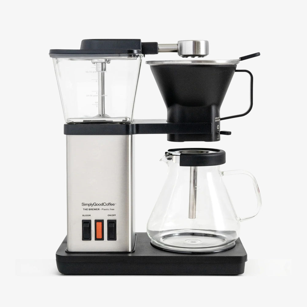 8 Cup Drip Coffee Maker Plastic-Free Gold Cup Standard
