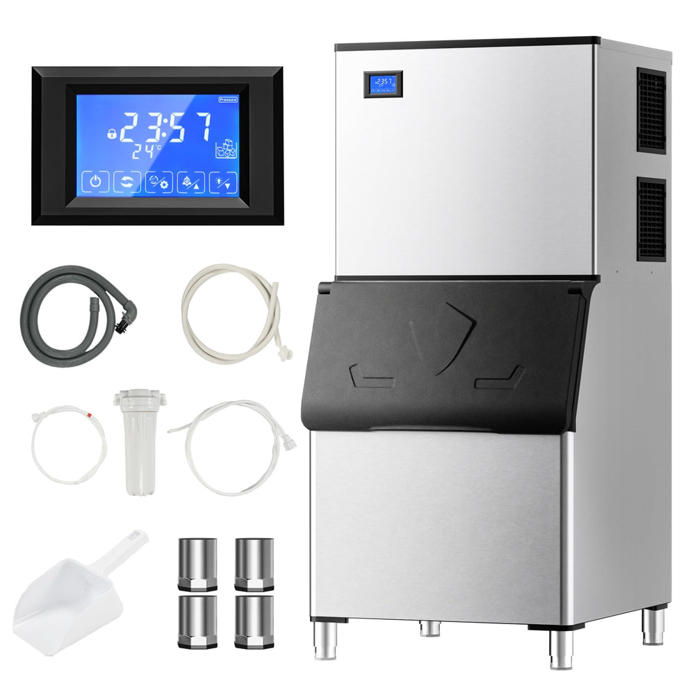 Cube Ice Maker with Handle and Portable Countertop Design