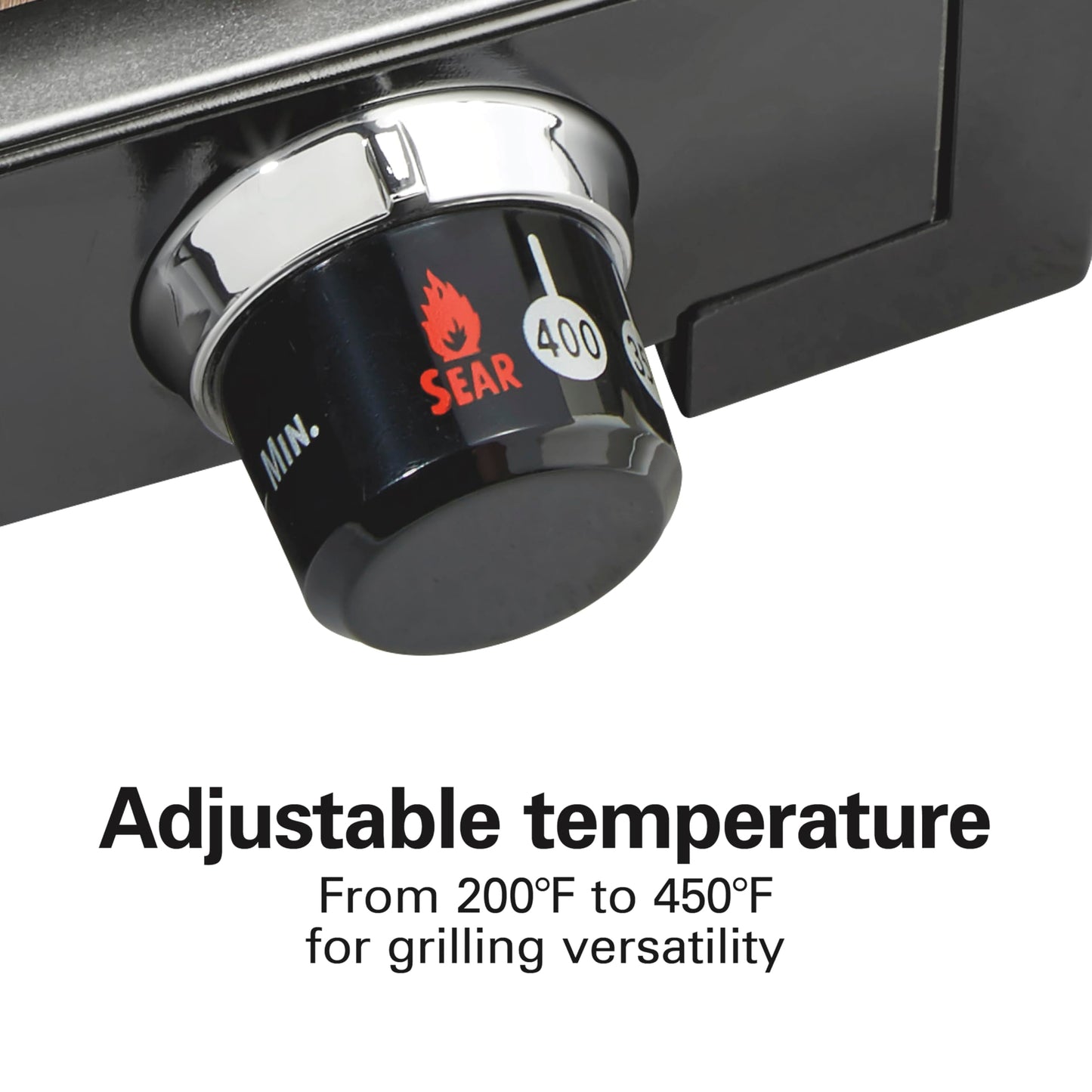 Electric Indoor Searing Grill Adjustable Temperature 450F