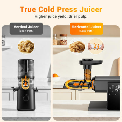 Cold Press Juicer High Torque LED Touch Screen BPA Free Quiet