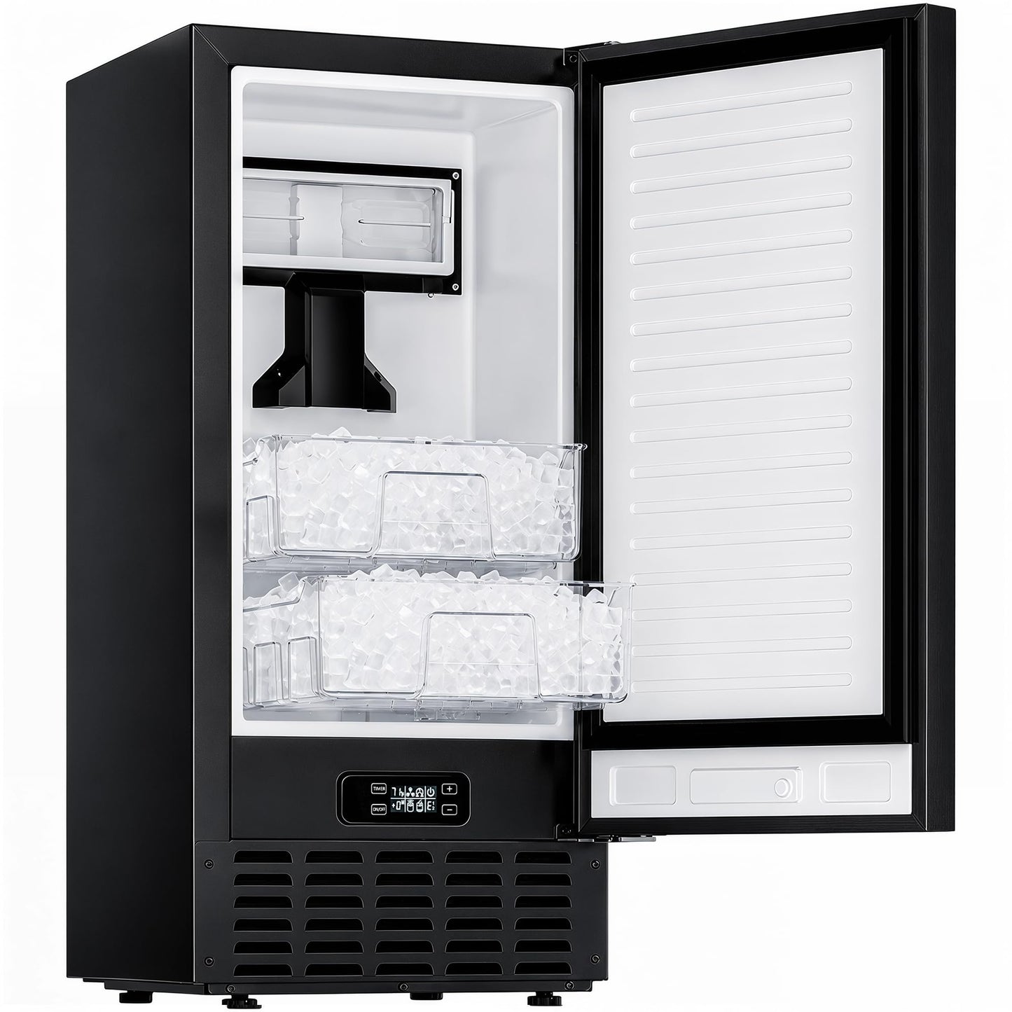 Countertop Bullet Ice Maker with Handle and Tank