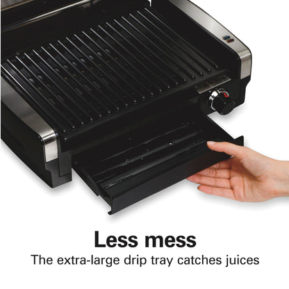 Electric Indoor Searing Grill Adjustable Temperature 450F