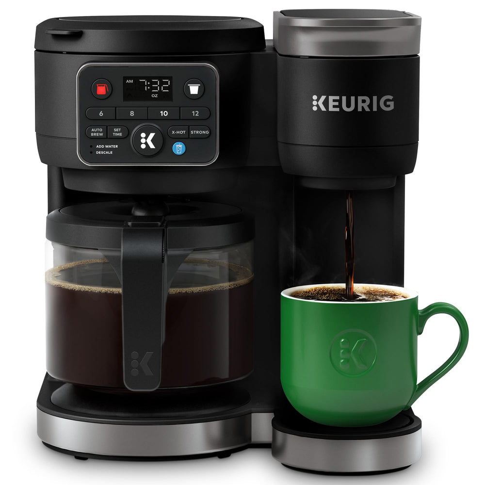 Dual Coffee Maker Single Serve Carafe Hot Iced 72oz Reservoir