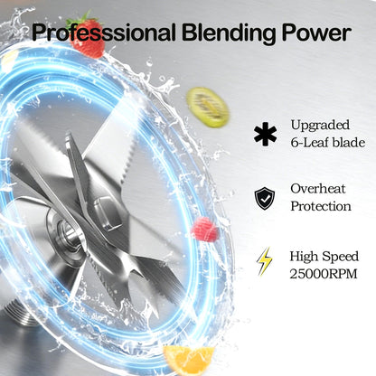 Commercial Blender 2200W Ice Crushing Smoothie Maker