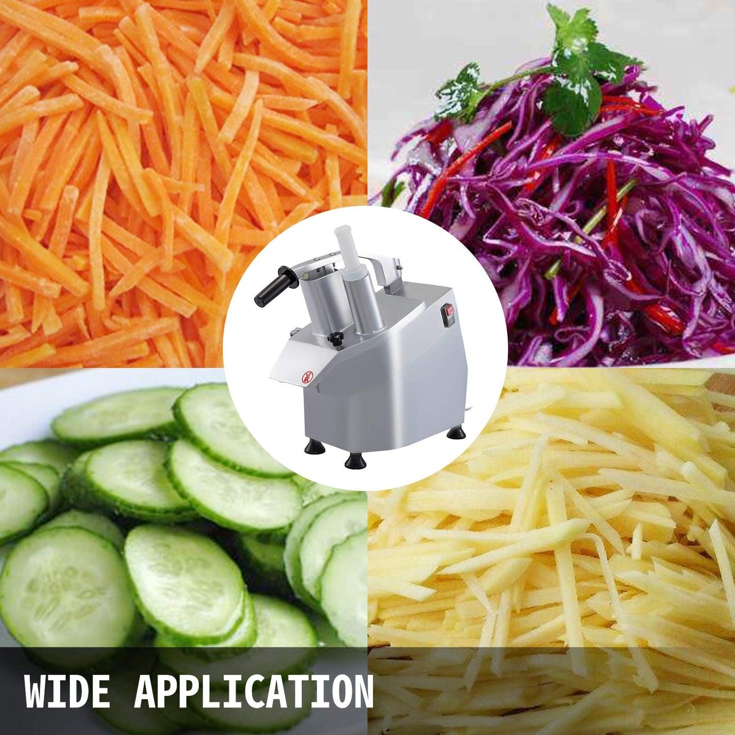 Food Processor 550W Vegetable Slicer Stainless