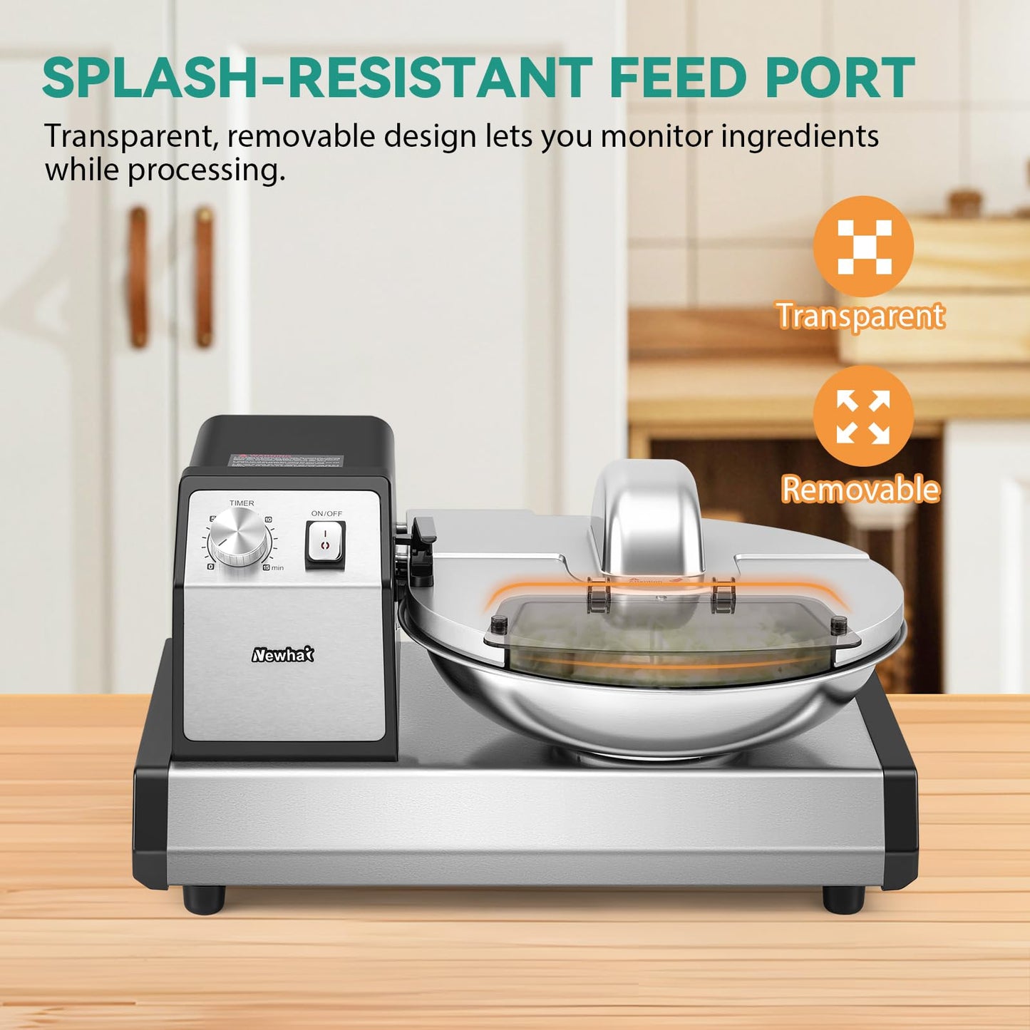 Commercial Food Processor 5QT Vegetable Chopper Grinder