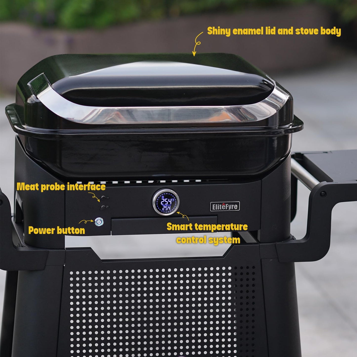Electric Grill 1500W Smokeless Indoor Outdoor Meat Probe