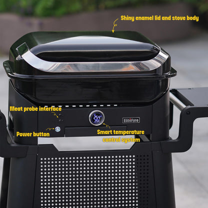 Electric Grill 1500W Smokeless Indoor Outdoor Meat Probe