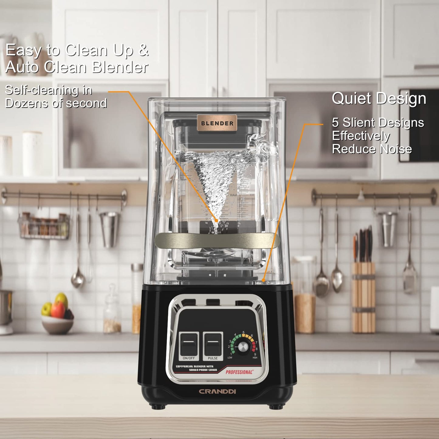 Commercial Blender 2200W Ice Crushing Smoothie Maker