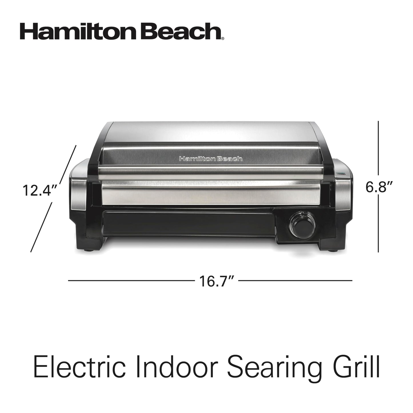 Electric Indoor Searing Grill Adjustable Temperature 450F