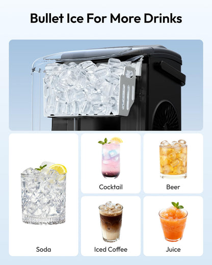 Countertop Portable Bullet Ice Maker Machine
