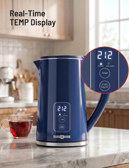 Electric Kettle 1.7L Stainless Steel Double Wall Fast Boil