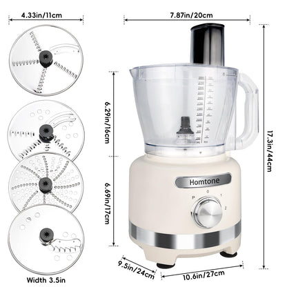 Food Processor 16-Cup Chop Slice Shred Dough