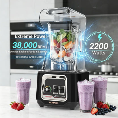 Commercial Blender 2200W Ice Crushing Smoothie Maker