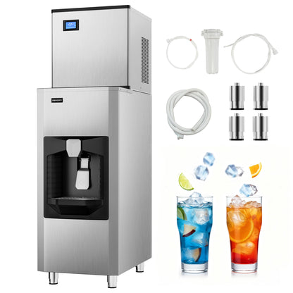 Cube Ice Maker with Handle and Portable Countertop Design