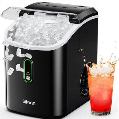 Countertop Nugget Ice Maker 17lb/Day Portable