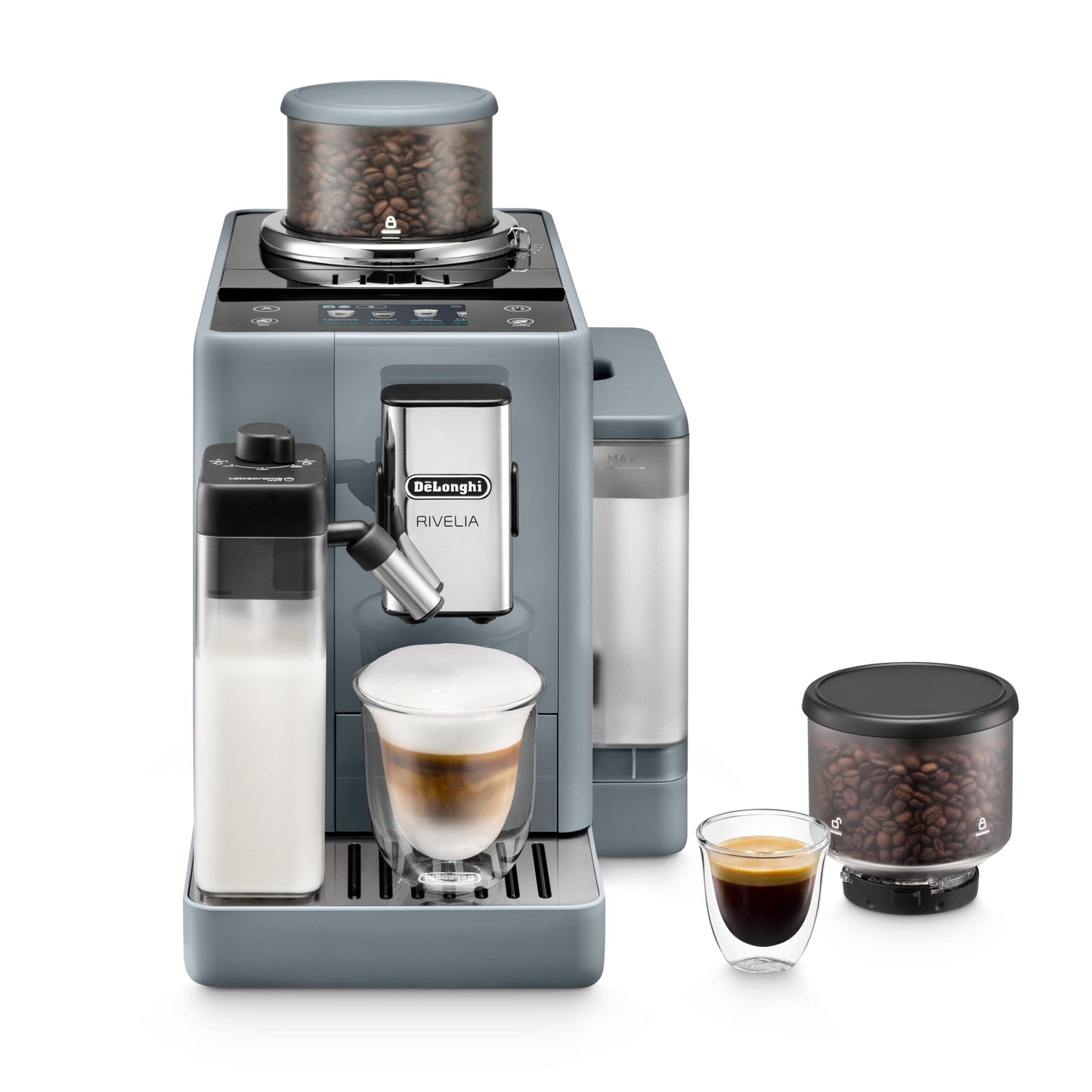 Automatic Espresso Machine Grinder Milk Frother All-in-One