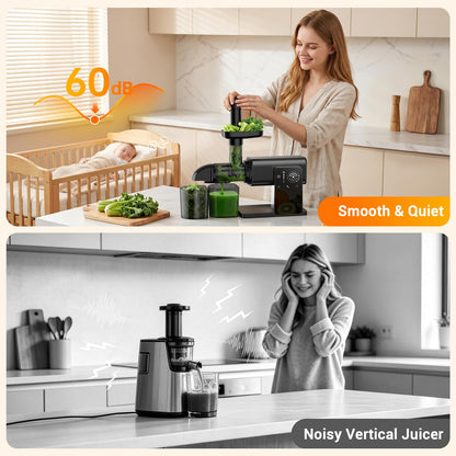 Cold Press Juicer High Torque LED Touch Screen BPA Free Quiet