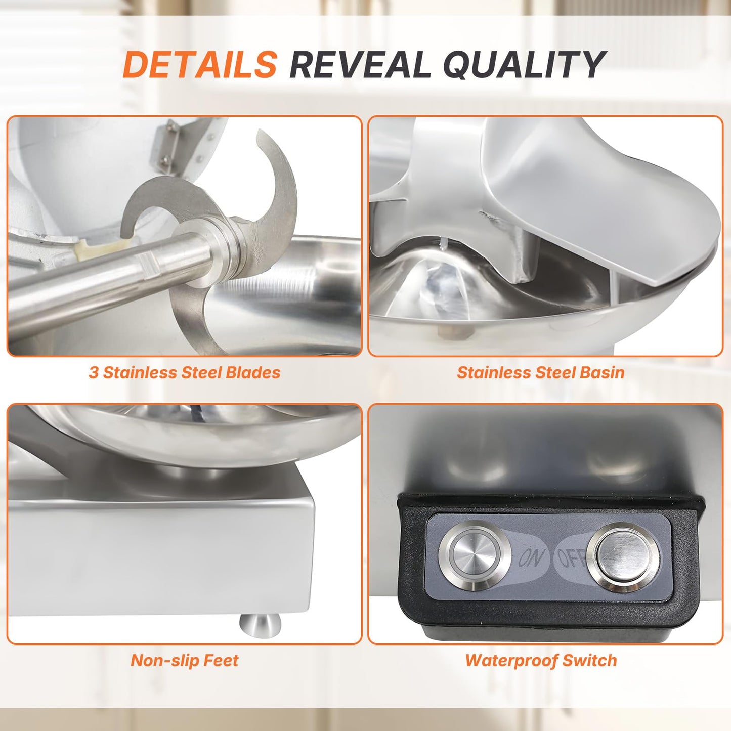 Food Processor Meat Cutter Mixer Chopper Multifunction