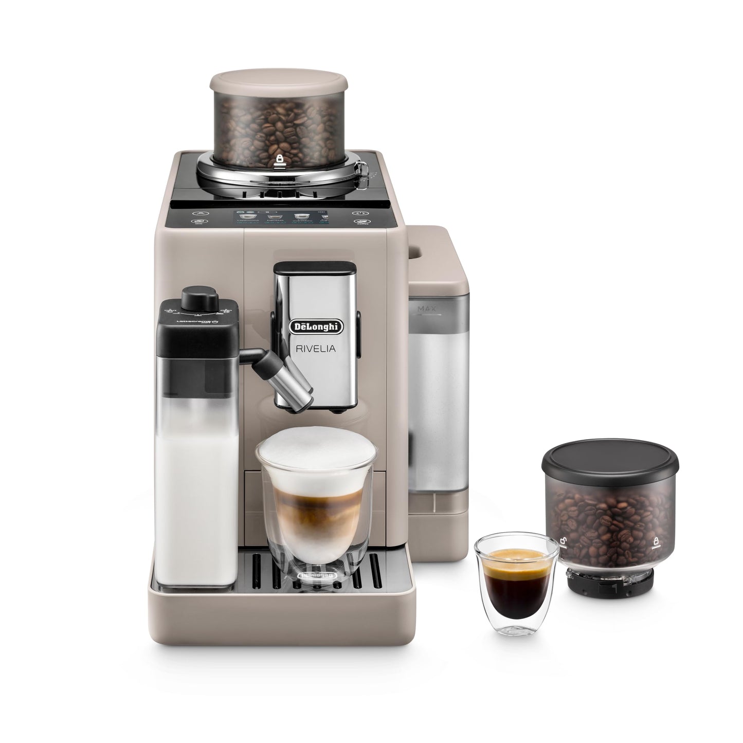 Automatic Espresso Machine Grinder Milk Frother All-in-One