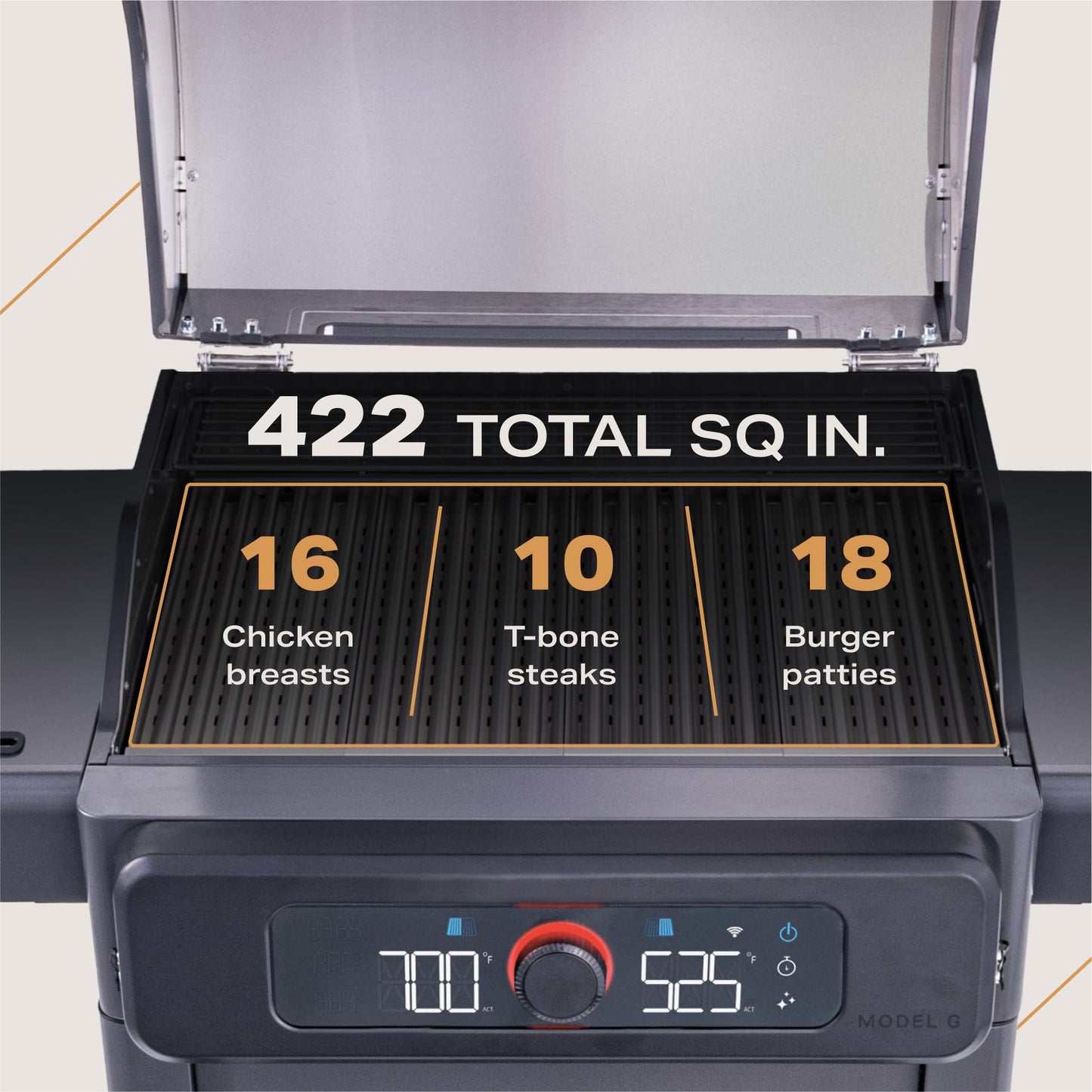 Current Model G Dual Zone Grill, Smart Electric Outdoor Grill