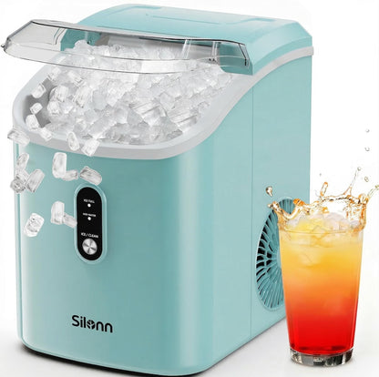 Countertop Nugget Ice Maker 17lb/Day Portable