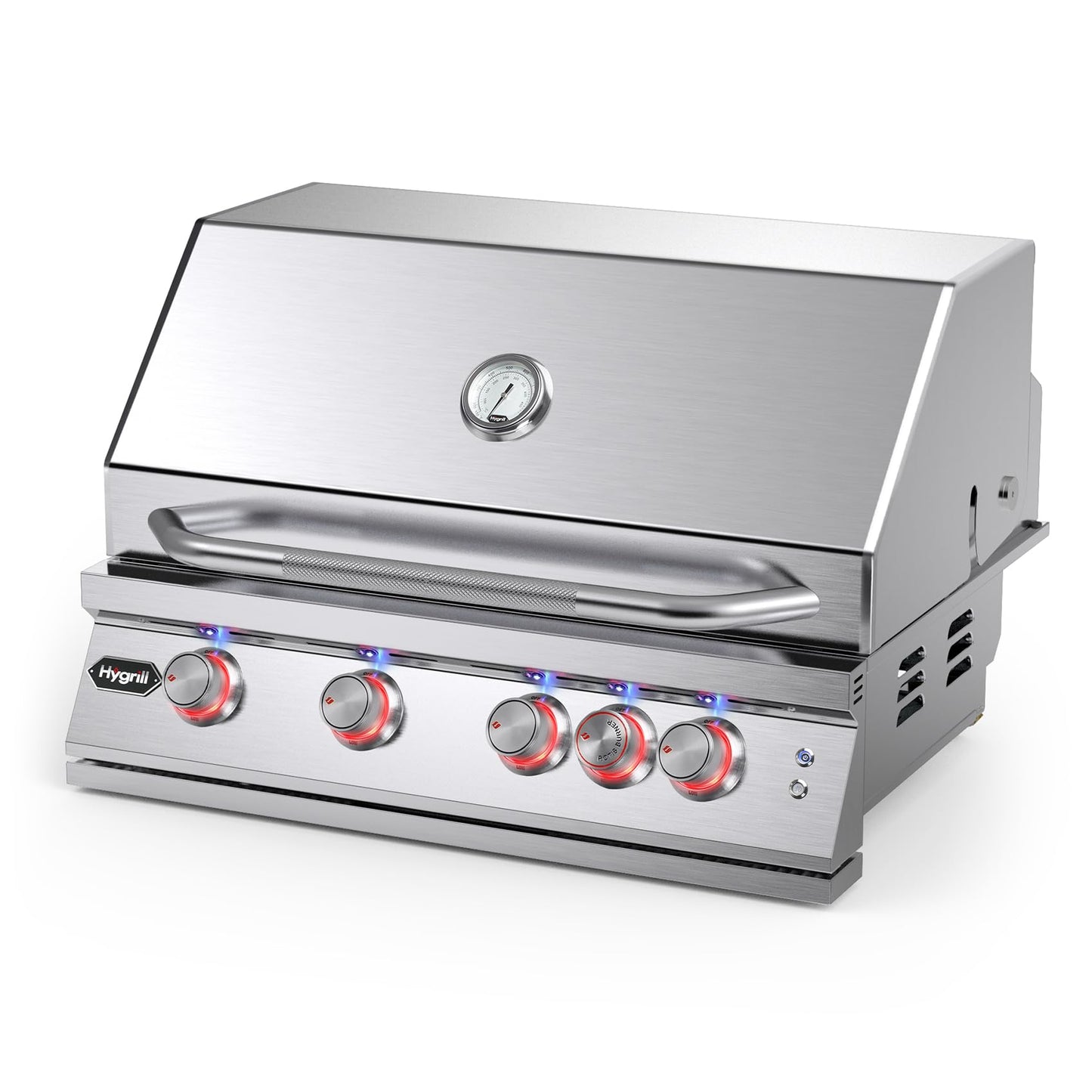 30 Inch Built In Gas Grill 4 Burner Stainless LED Infrared Rear Burner