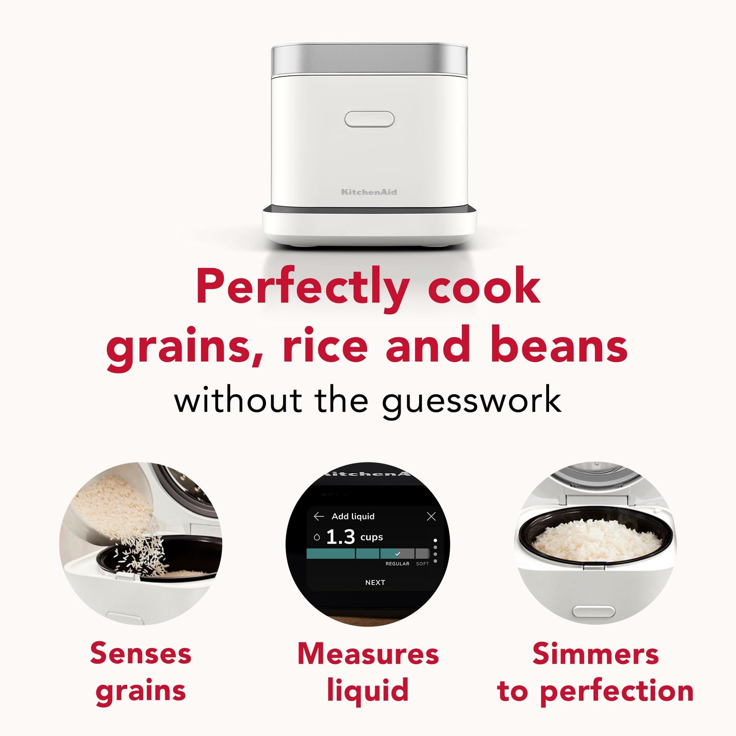 Compact Grain Rice Cooker Black Matte KGC2154