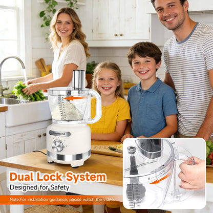 Food Processor 16-Cup Chop Slice Shred Dough